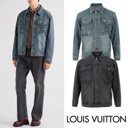 LOUIS VUITTON 루이비통 모노 카툰 워싱 데님 자켓