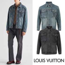 LOUIS VUITTON 루이비통 모노 카툰 워싱 데님 자켓