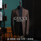 GUCCI 구찌 울 헤링본 싱글 자켓