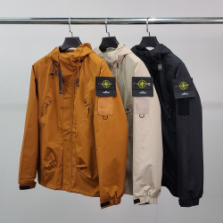 STONE ISLAND 스톤아일랜드 로고와펜 벨크로 자켓