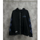 CHROME HEARTS 크롬하츠 홀스슈 블루 크랙 집업 후드 자켓