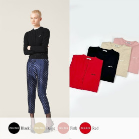 MIUMIU 미우미우 캐시 라운드 가디건