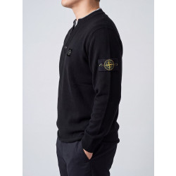 STONE ISLAND 스톤아일랜드 스퀘어 와팬 V넥 포인트 베이직 라운드넥 니트