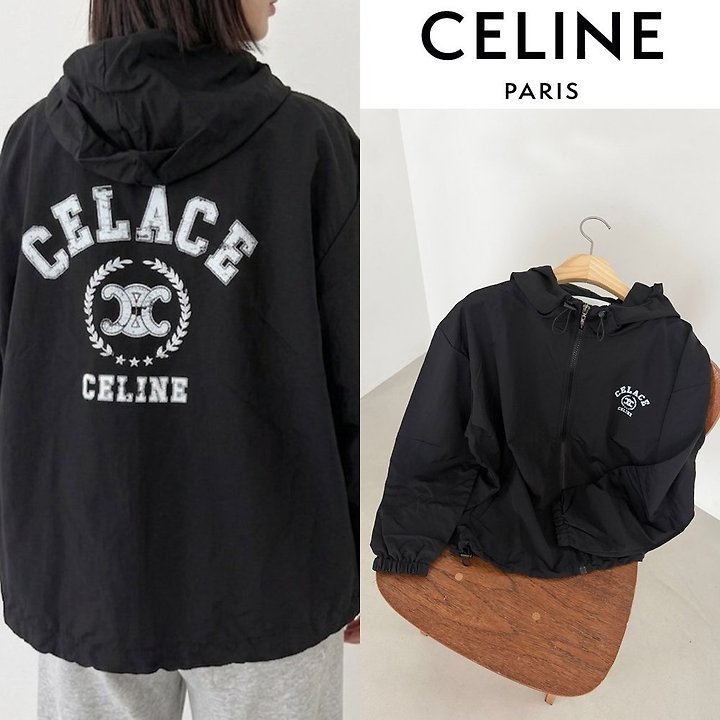 CELINE 셀린느 트리오페 레터링 오버핏 바람막이 자켓 2COLOR