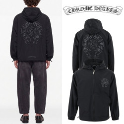 CHROME HEARTS 크롬하츠 홀스슈 자수 오버핏 바람막이 자켓