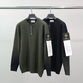STONE ISLAND 스톤아일랜드 와펜 그라데이션 울 니트
