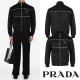 PRADA 프라다 클래식 삼각 누빔 스웨이드 자켓