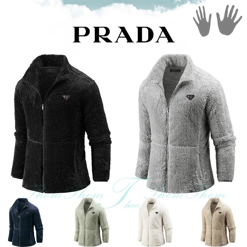 PRADA 프라다 엣지 보아털 집업