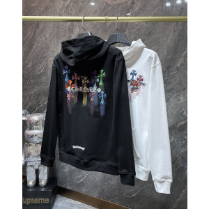 CHROME HEARTS 크롬하츠 7026 멀티 컬러 세메터리 크로스 드립 후드