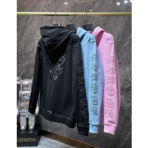CHROME HEARTS 크롬하츠 7035 톤온톤 대거 플로랄 레터링 후드 집업