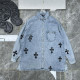 CHROME HEARTS 크롬하츠 7065 멀티 크로스 데님 셔츠 자켓