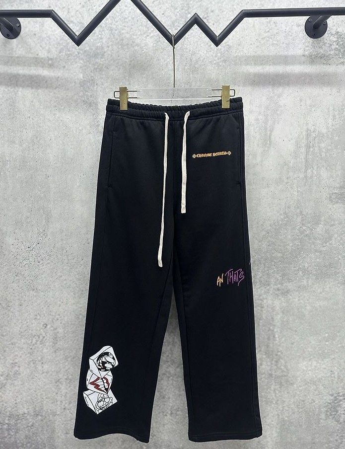 CHROME HEARTS 크롬하츠 7067 메티 보이 다이스 그래픽 스웨트 팬츠