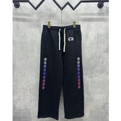 CHROME HEARTS 크롬하츠 7074 대거 그라데이션 사이드 라인 스웨트 팬츠