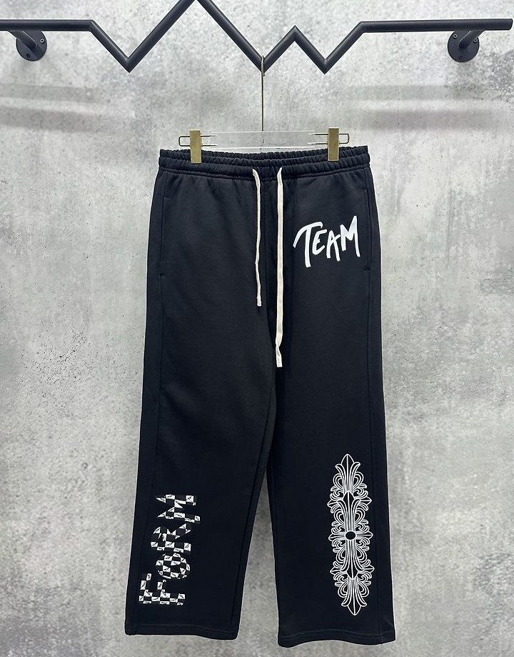CHROME HEARTS 크롬하츠 7075 매티 보이 팀 폴 플로랄 크로스 스웨트 팬츠