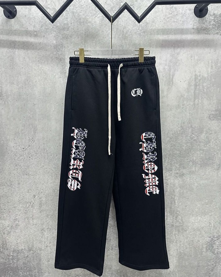 CHROME HEARTS 크롬하츠 7076 아메리칸 플래그 레터링 스웨트 팬츠