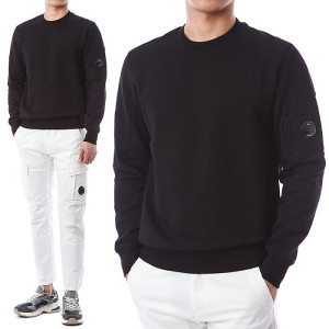 C.P COMPANY C.P컴퍼니 렌즈와펜패치 지퍼포켓 밴딩 기모 맨투맨 2COLOR