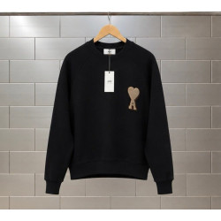 AMI 아미 드꾀흐 테리패치 스웻셔츠