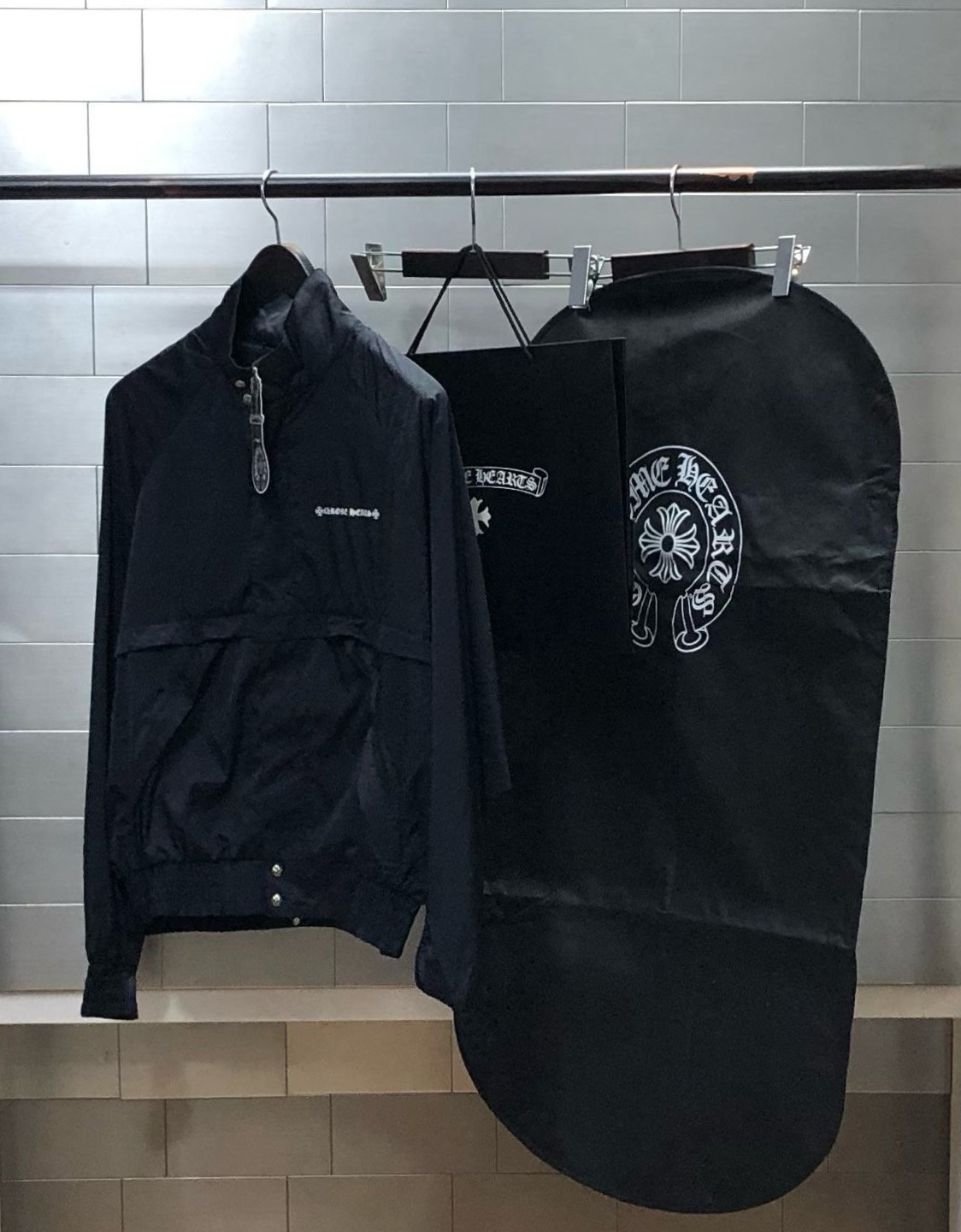 CHROME HEARTS 크롬하츠 로고패턴 바람막이 자켓